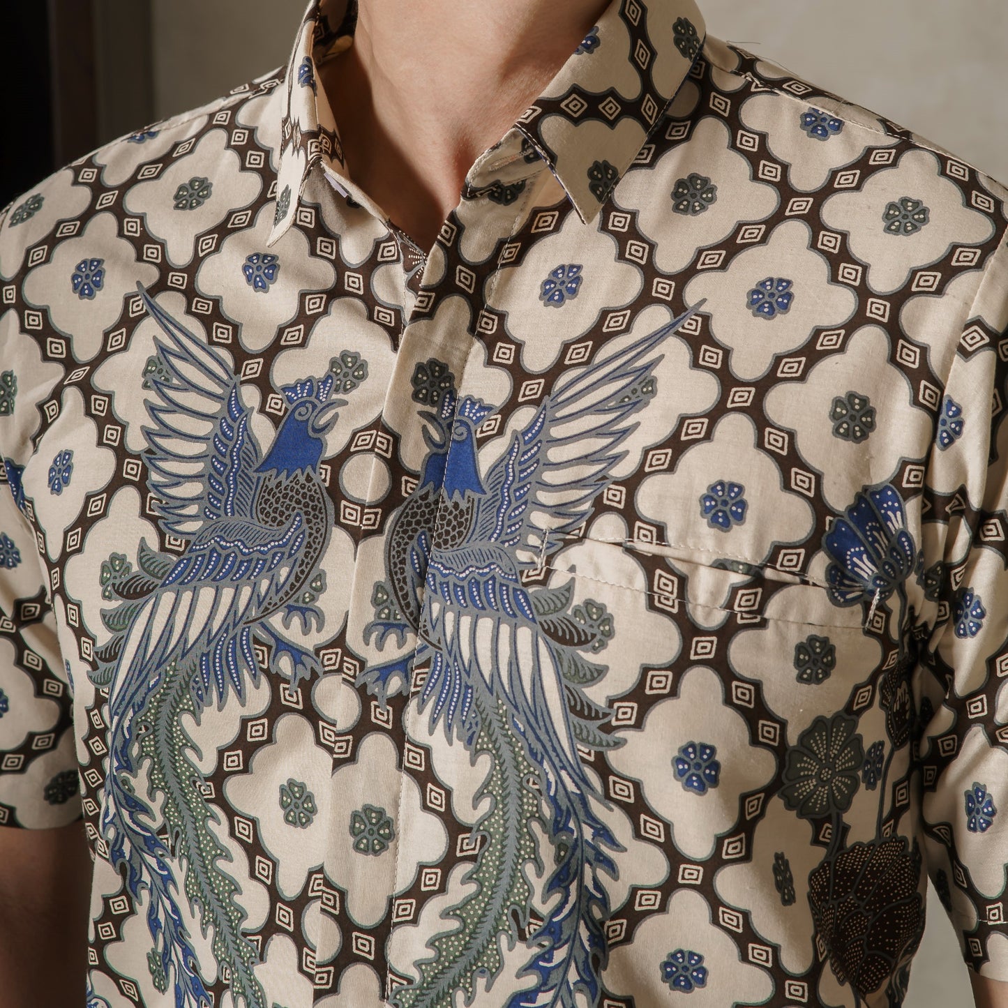Kunca - Mandalas Premium Men's Short Sleeve Batik Shirt