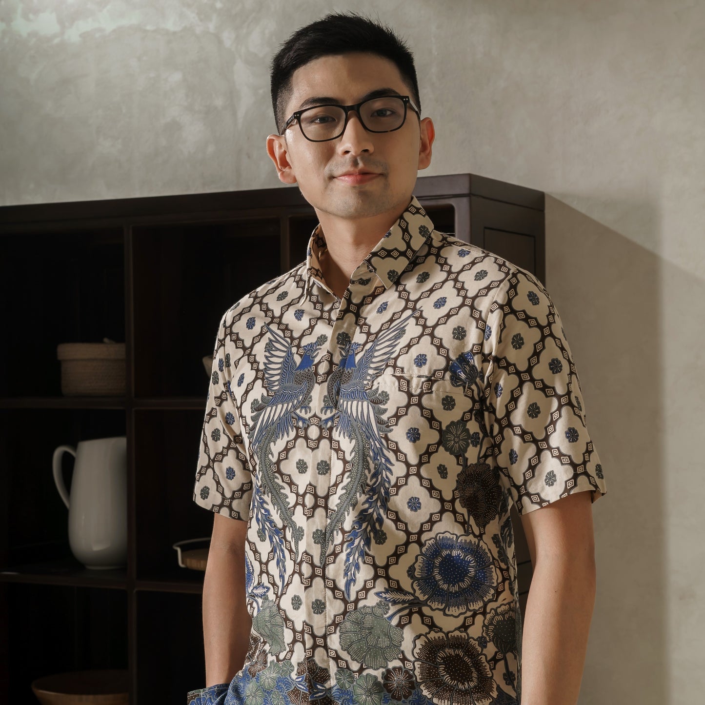 Kunca - Mandalas Premium Men's Short Sleeve Batik Shirt