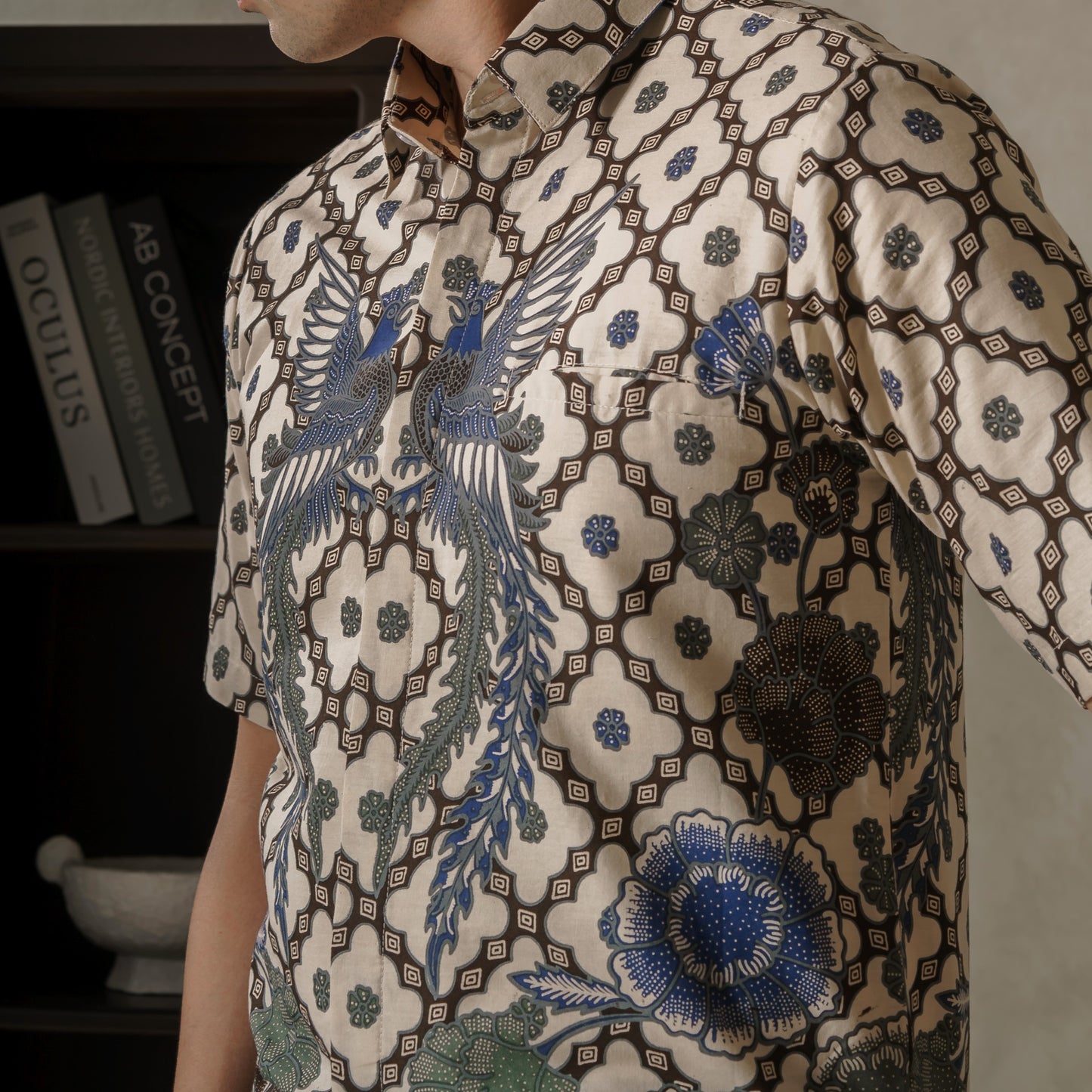 Kunca - Mandalas Premium Men's Short Sleeve Batik Shirt
