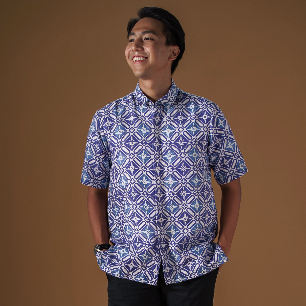 Majus - Mandalas Kemeja Batik Pria Premium Lengan Pendek