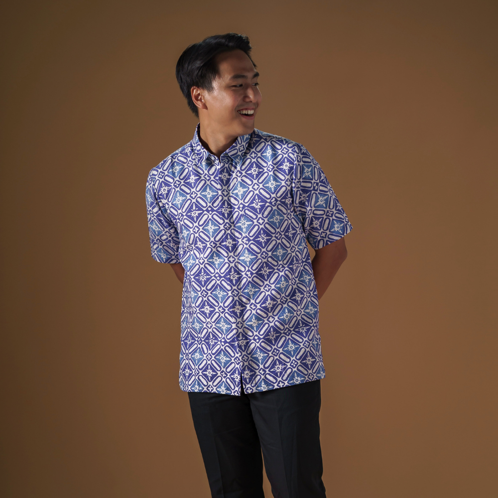 Majus - Mandalas Kemeja Batik Pria Premium Lengan Pendek
