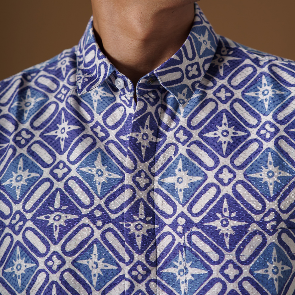 Majus - Mandalas Kemeja Batik Pria Premium Lengan Pendek