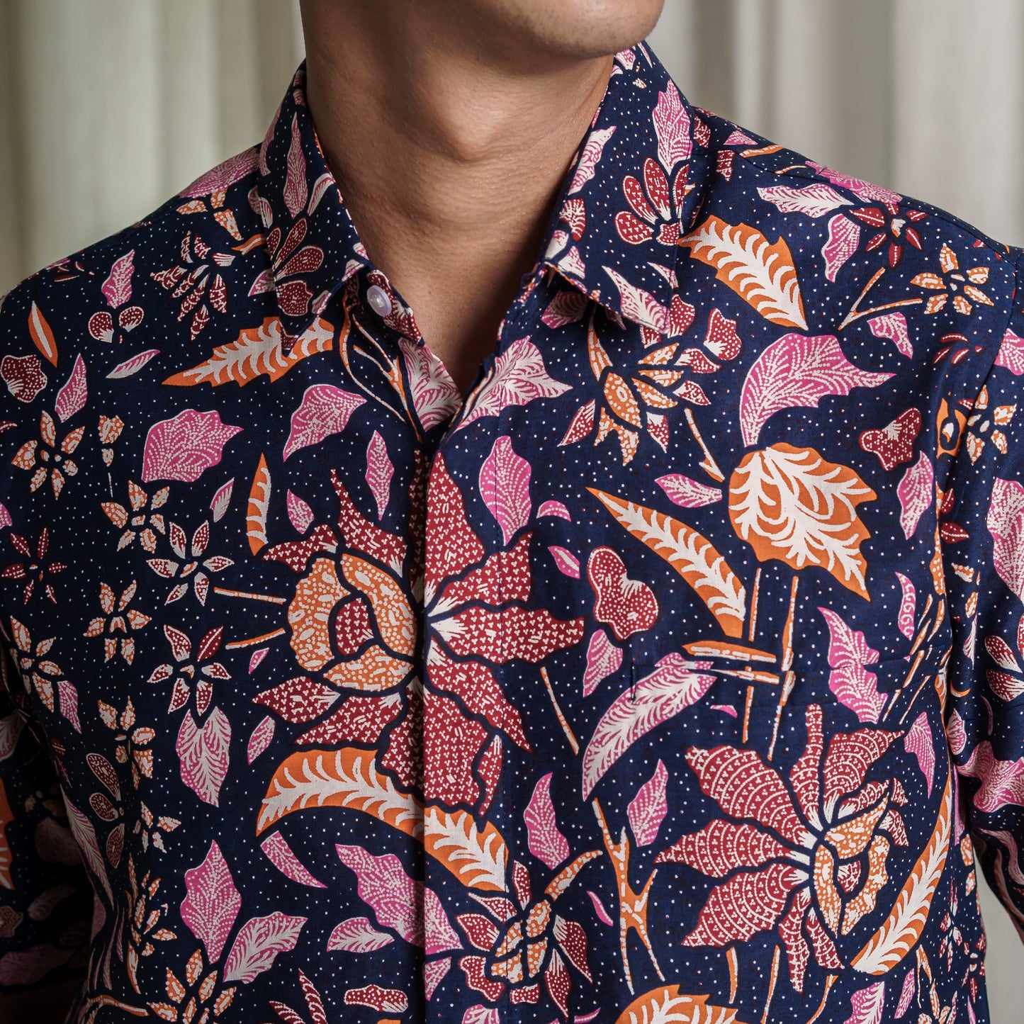 Nuri - Mandalas Premium Men's Short Sleeve Batik Shirt