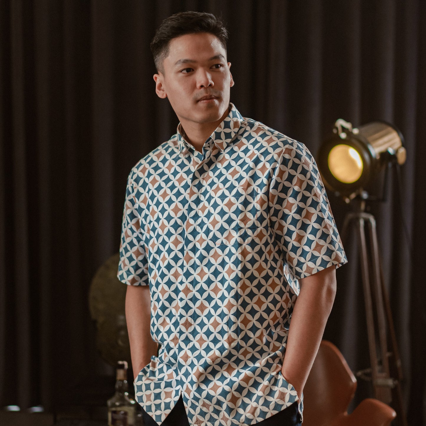 Rolux - Mandalas Premium Men's Short Sleeve Batik Shirt