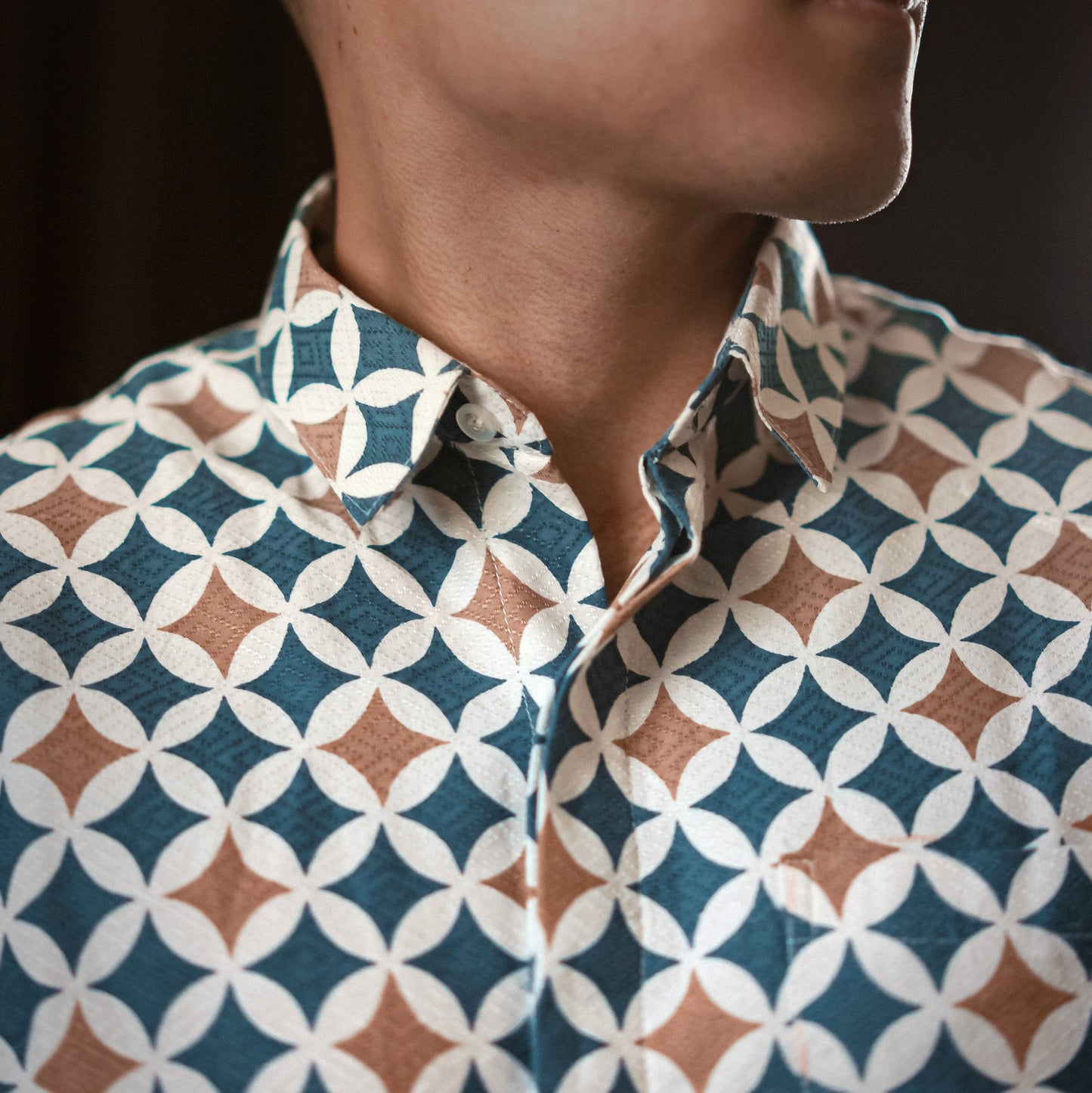 Rolux - Mandalas Premium Men's Short Sleeve Batik Shirt