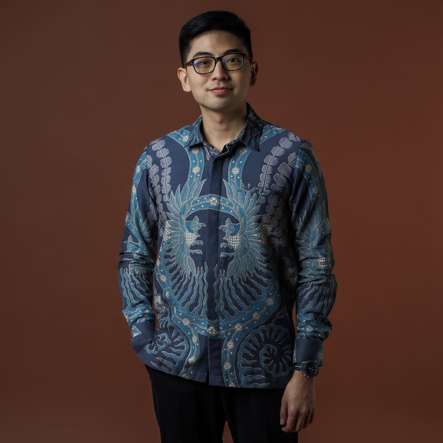 Materu - Mandalas Kemeja Batik Pria Premium Lengan Panjang