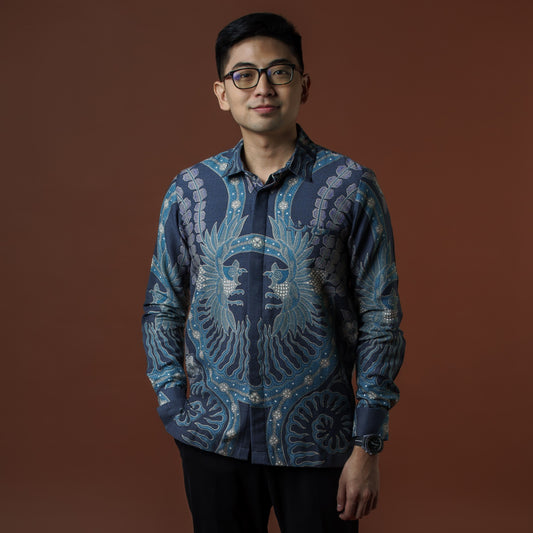 Materu - Mandalas Kemeja Batik Pria Premium Lengan Panjang