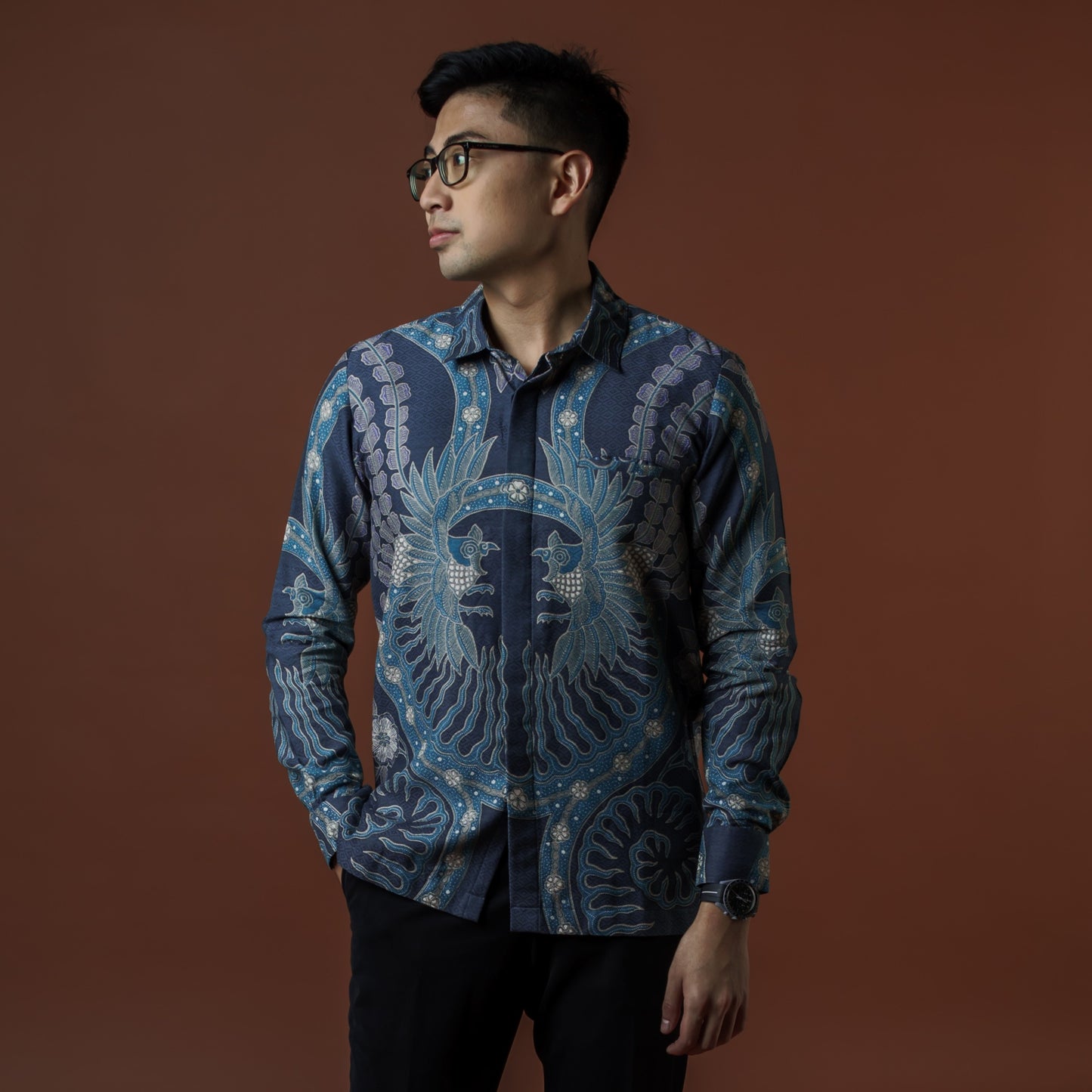 Materu - Mandalas Kemeja Batik Pria Premium Lengan Panjang