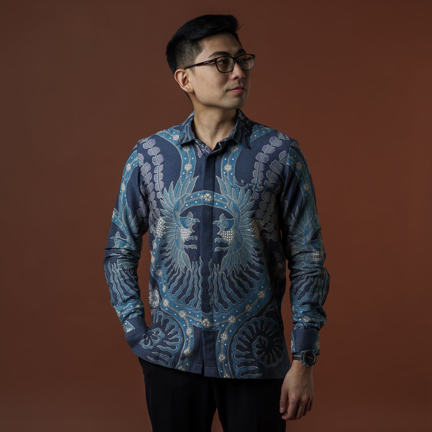 Materu - Mandalas Kemeja Batik Pria Premium Lengan Panjang