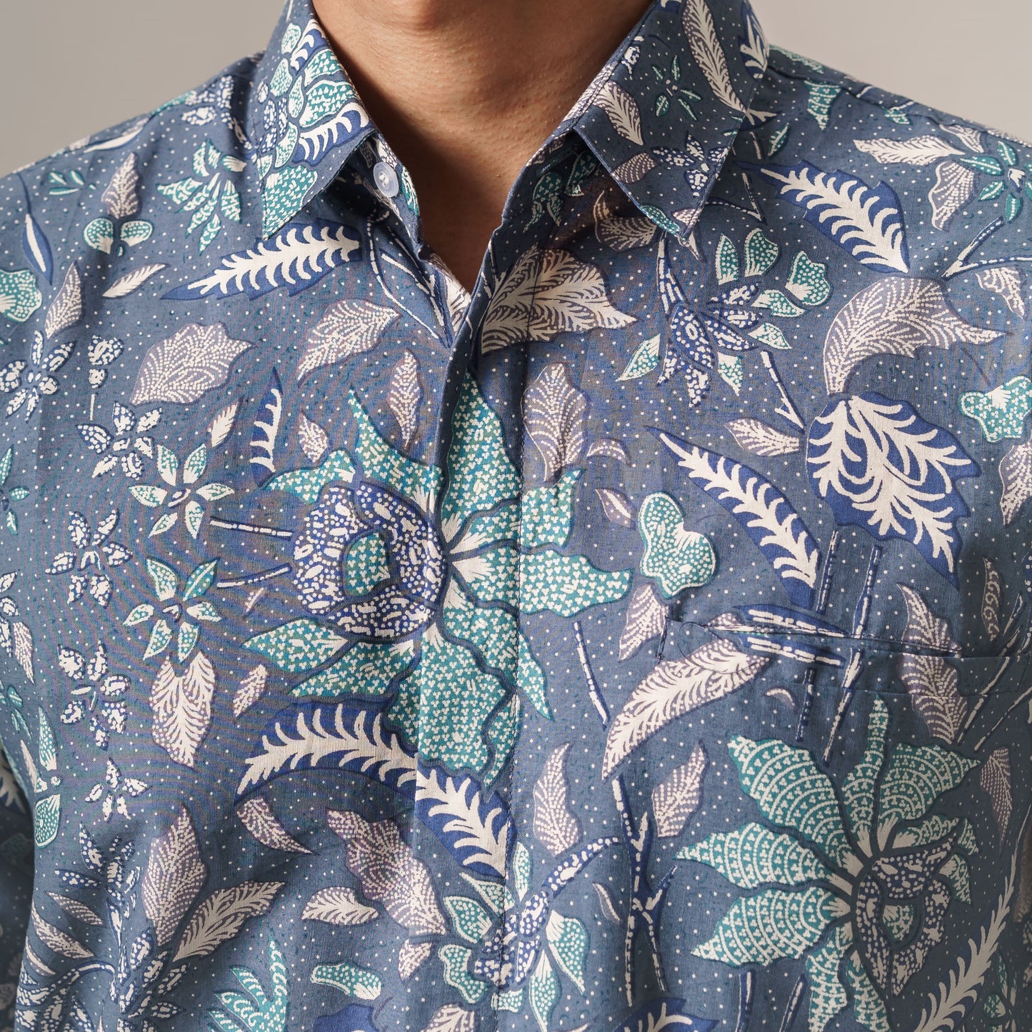 Nuansa - Mandalas Premium Men's Short Sleeve Batik Shirt