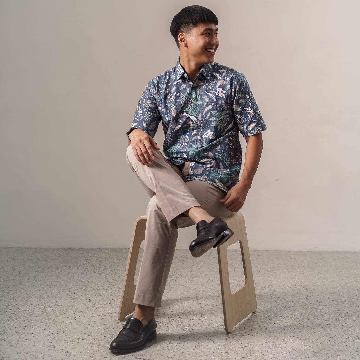 Nuansa - Mandalas Premium Men's Short Sleeve Batik Shirt