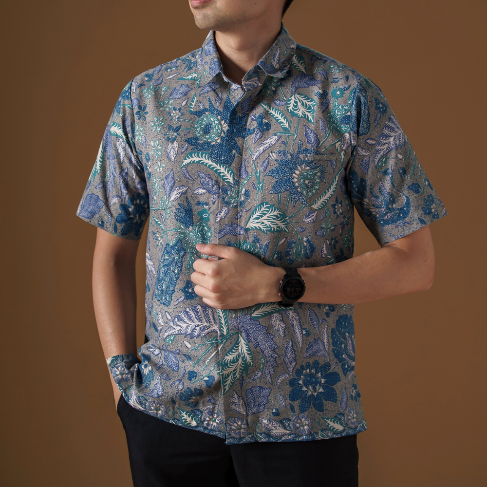 Nurabu - Mandalas Kemeja Batik Pria Premium Lengan Pendek