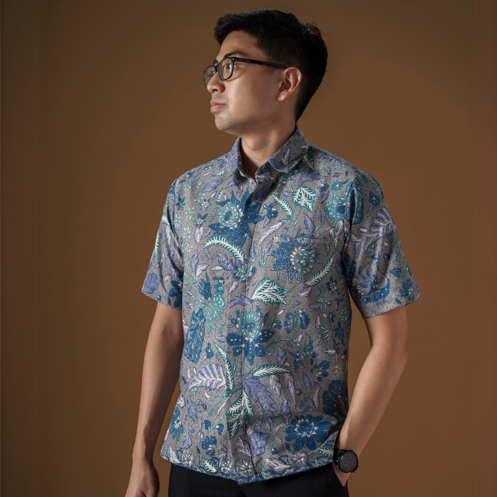 Nurabu - Mandalas Kemeja Batik Pria Premium Lengan Pendek