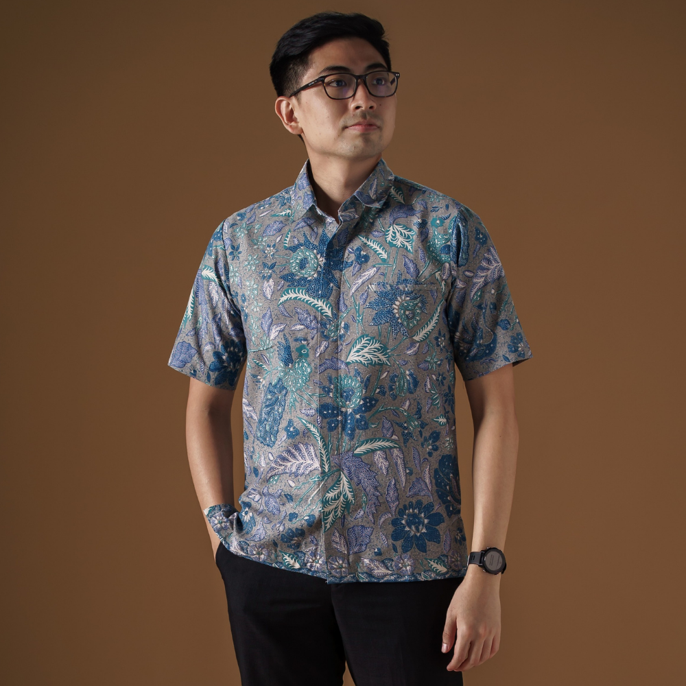 Nurabu - Mandalas Kemeja Batik Pria Premium Lengan Pendek