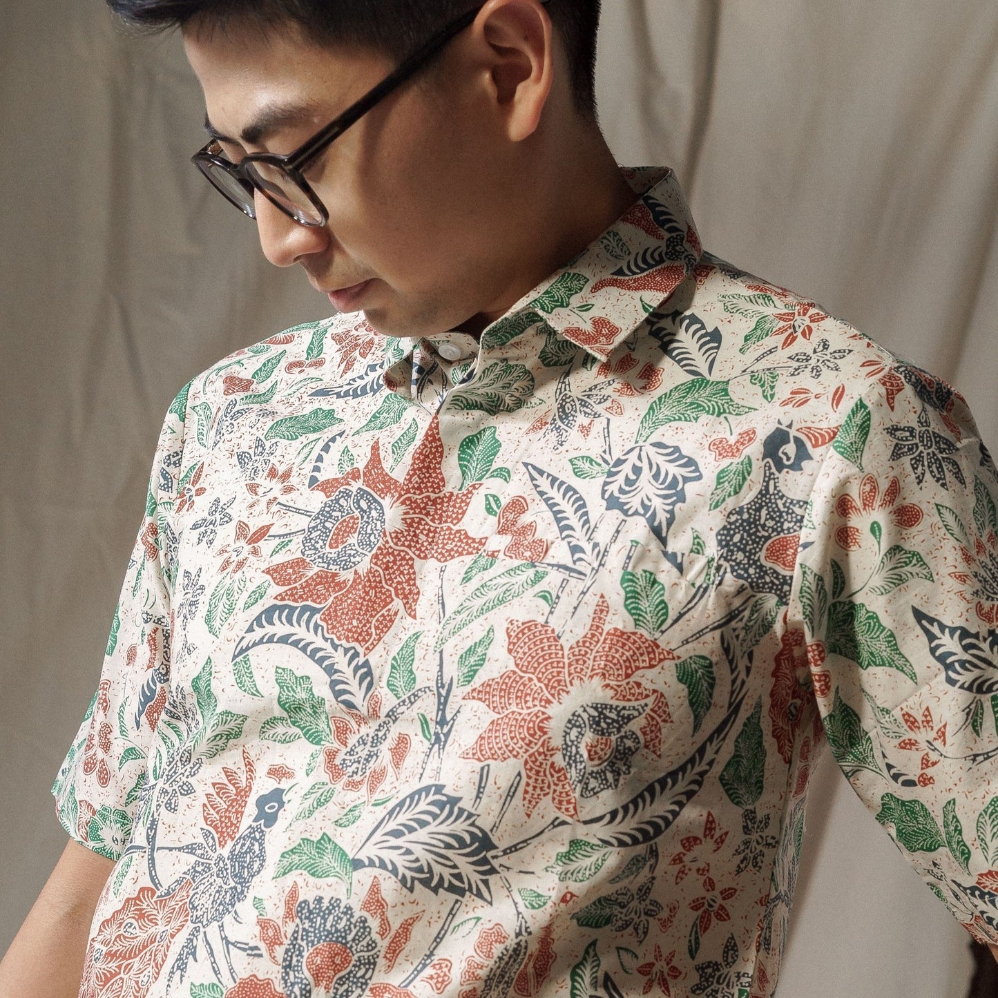 Nural - Mandalas Premium Men's Short Sleeve Batik Shirt