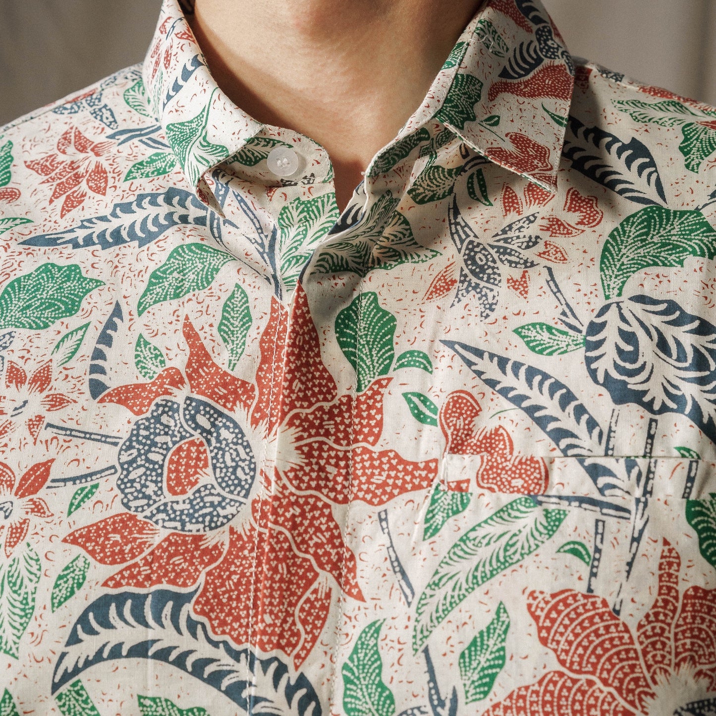 Nural - Mandalas Premium Men's Short Sleeve Batik Shirt