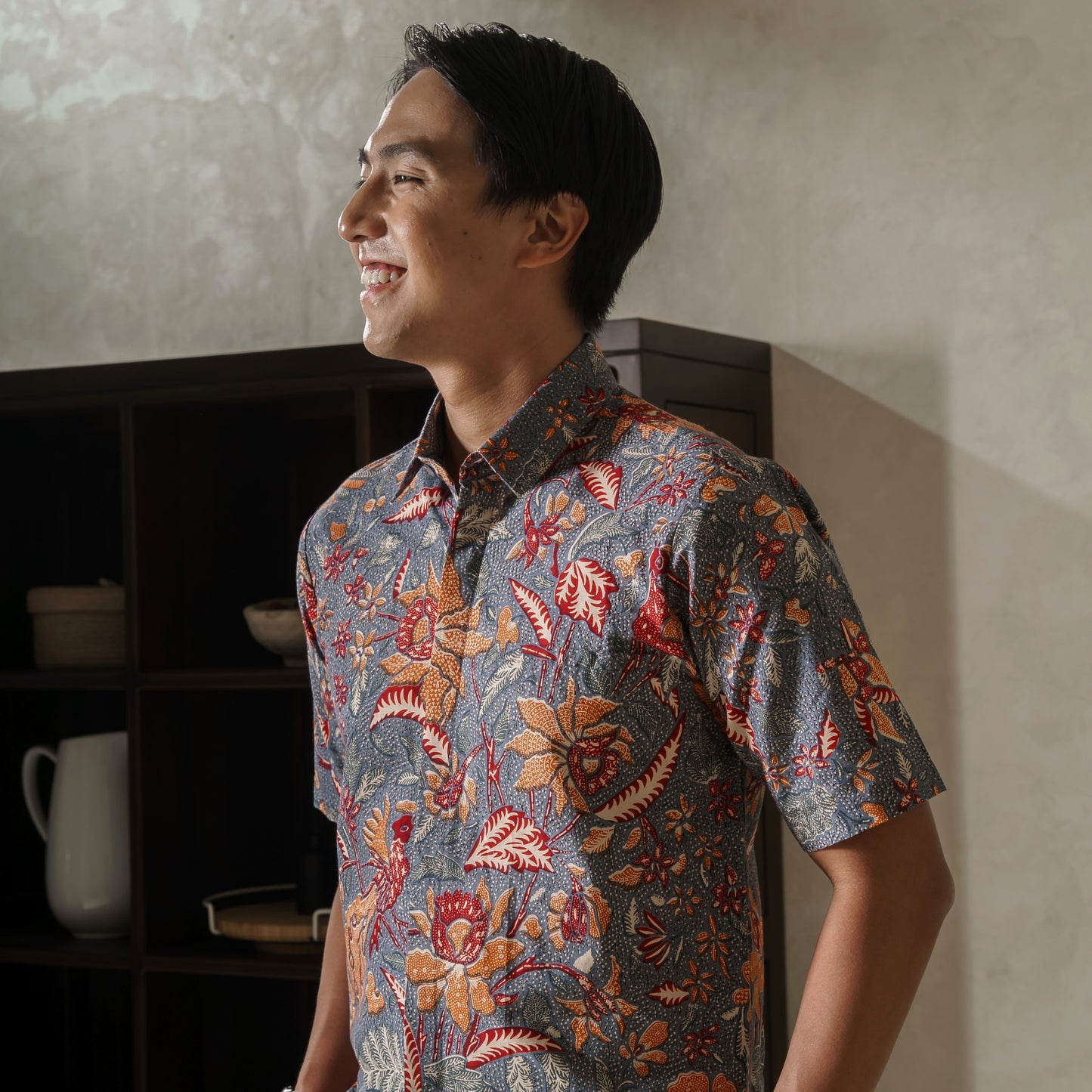 Nutara - Mandalas Premium Men's Short Sleeve Batik Shirt
