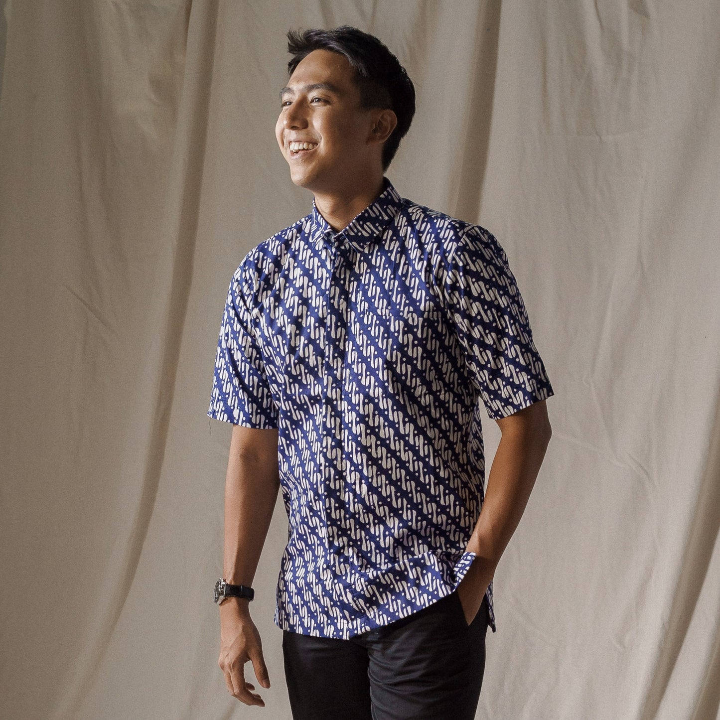 Parizon - Mandalas Premium Men's Short Sleeve Batik Shirt