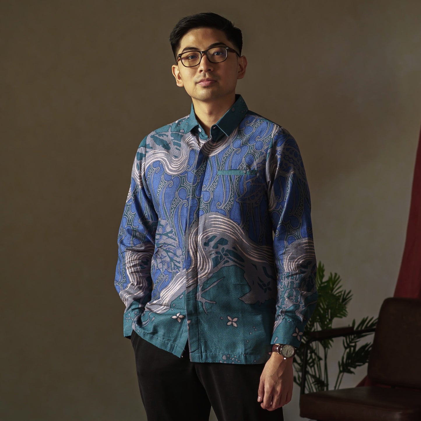 Riak - Mandalas Kemeja Batik Pria Lengan Panjang