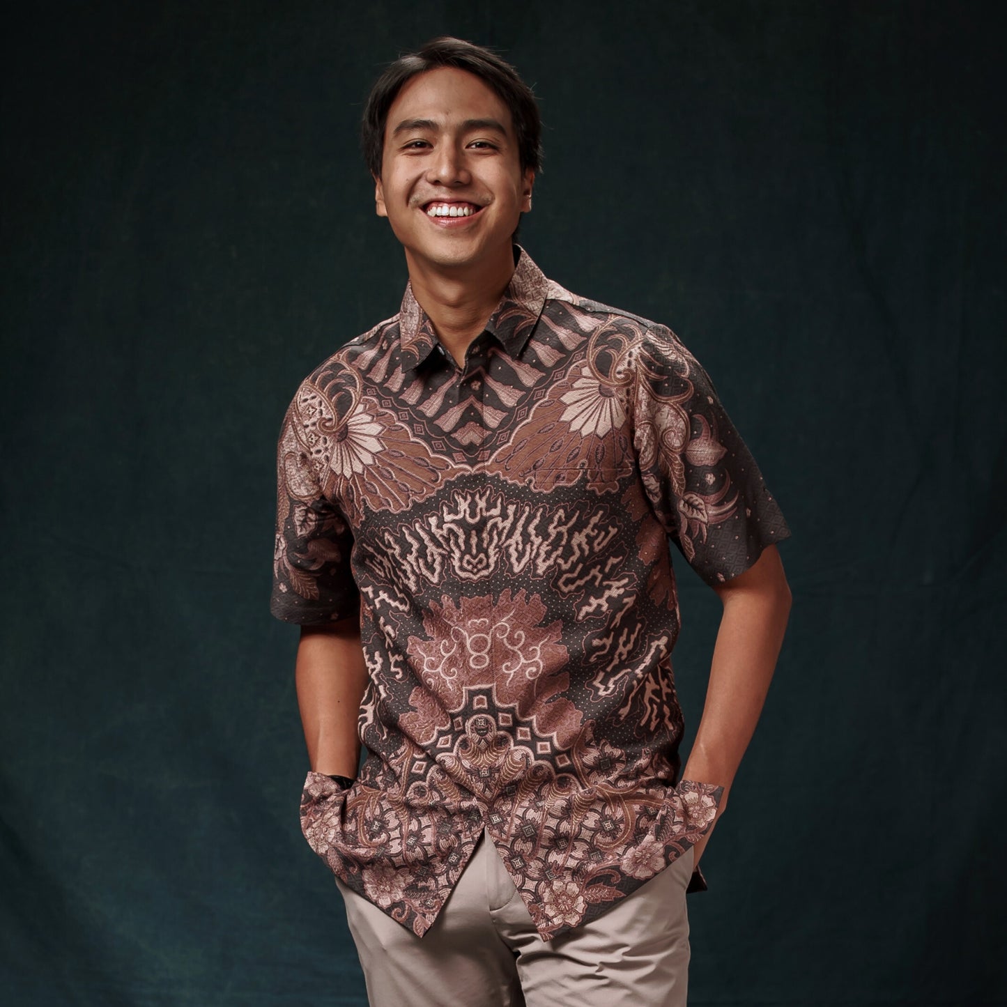 Rodlok - Mandalas Premium Men's Short Sleeve Batik Shirt