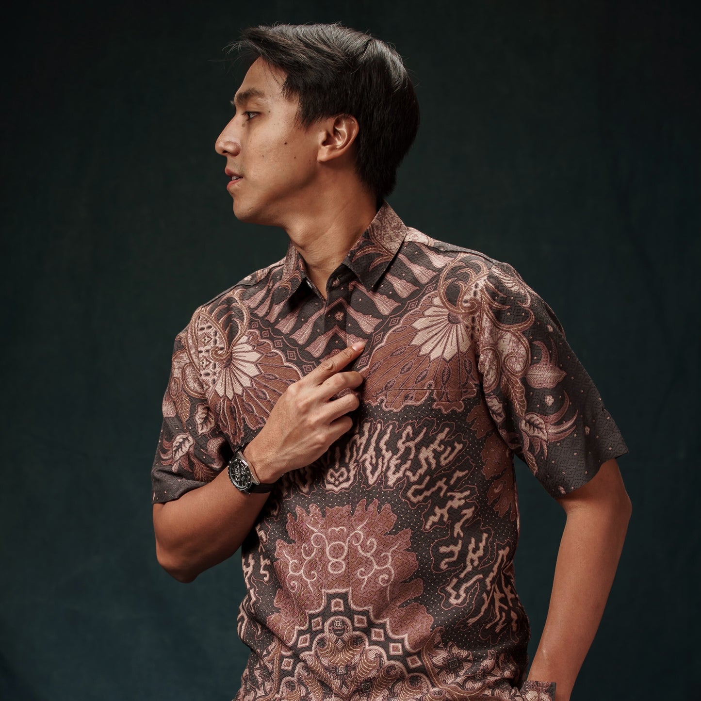 Rodlok - Mandalas Premium Men's Short Sleeve Batik Shirt