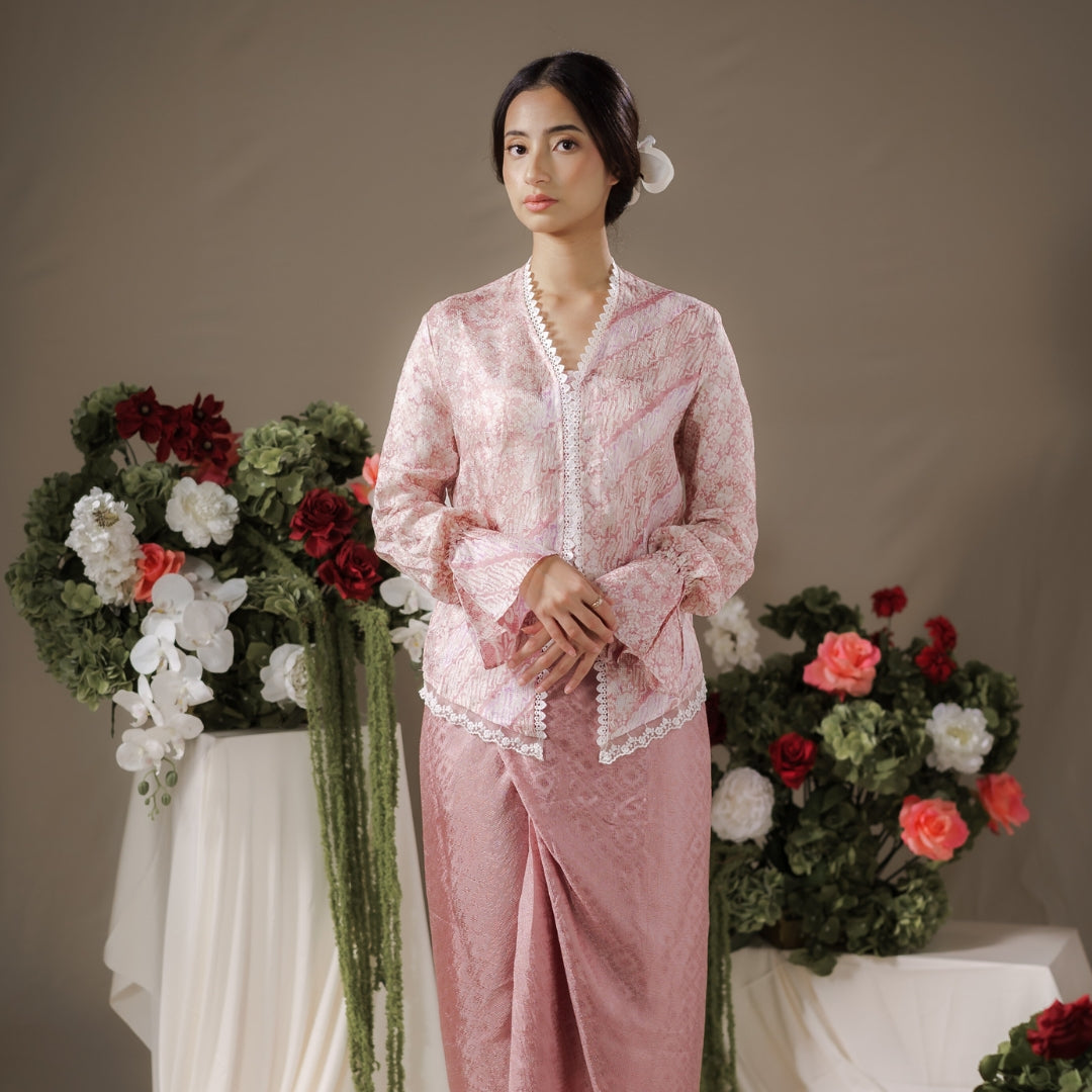 Dalilah Long Sleeve - Mandalas Top Kebaya Set Women's Outer Batik Embroidery Modern