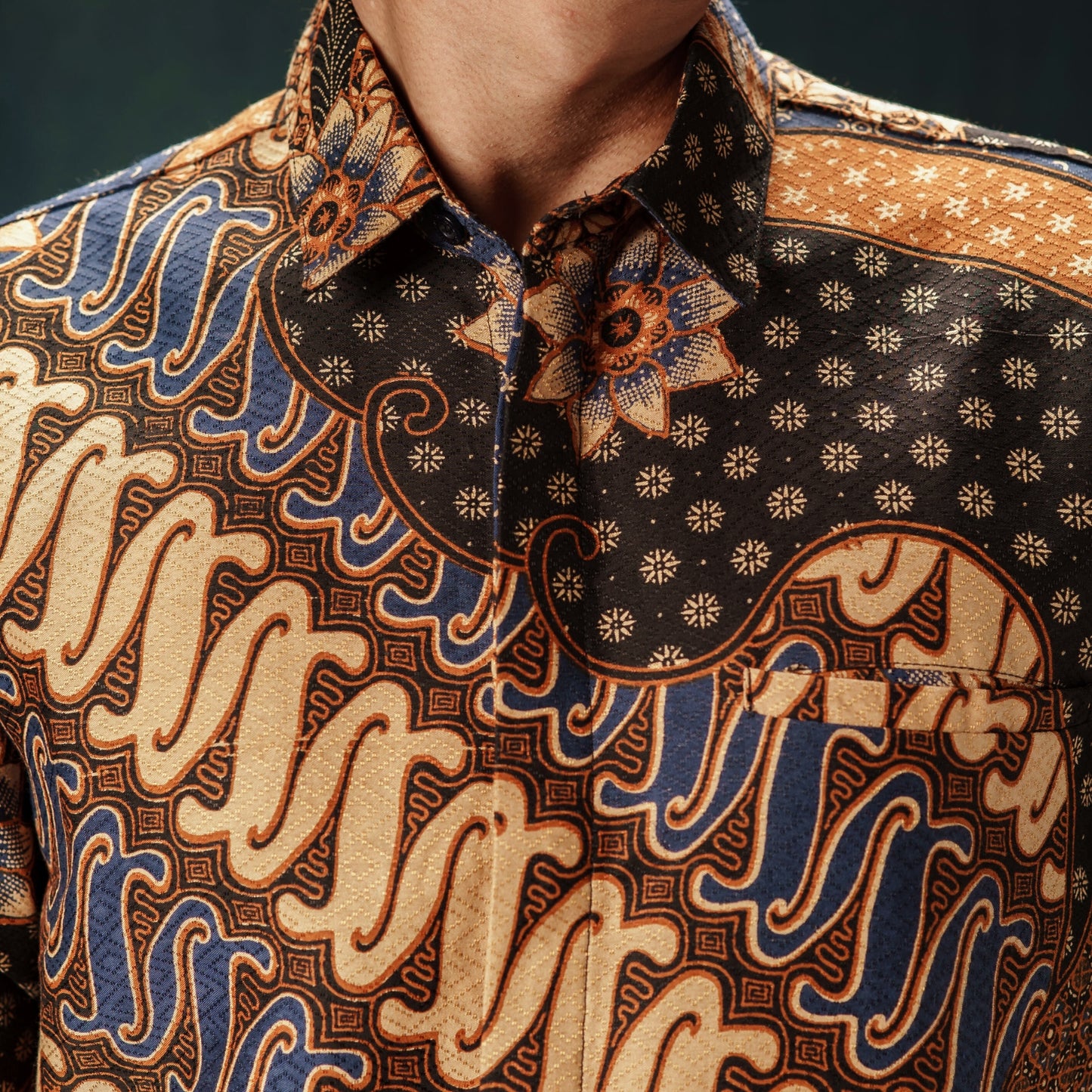 Sailendra - Mandalas Premium Men's Long Sleeve Batik Shirt