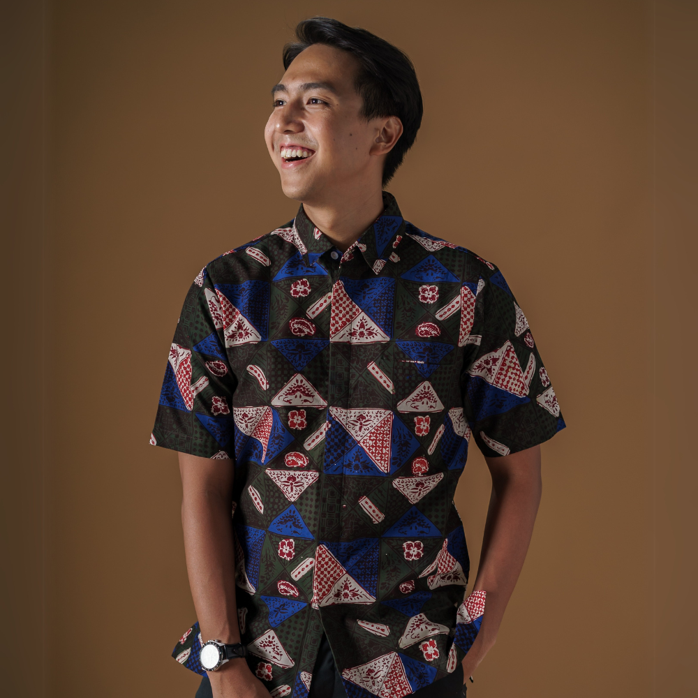 Artist - Mandalas Premium Men's Short Sleeve Batik Shirt