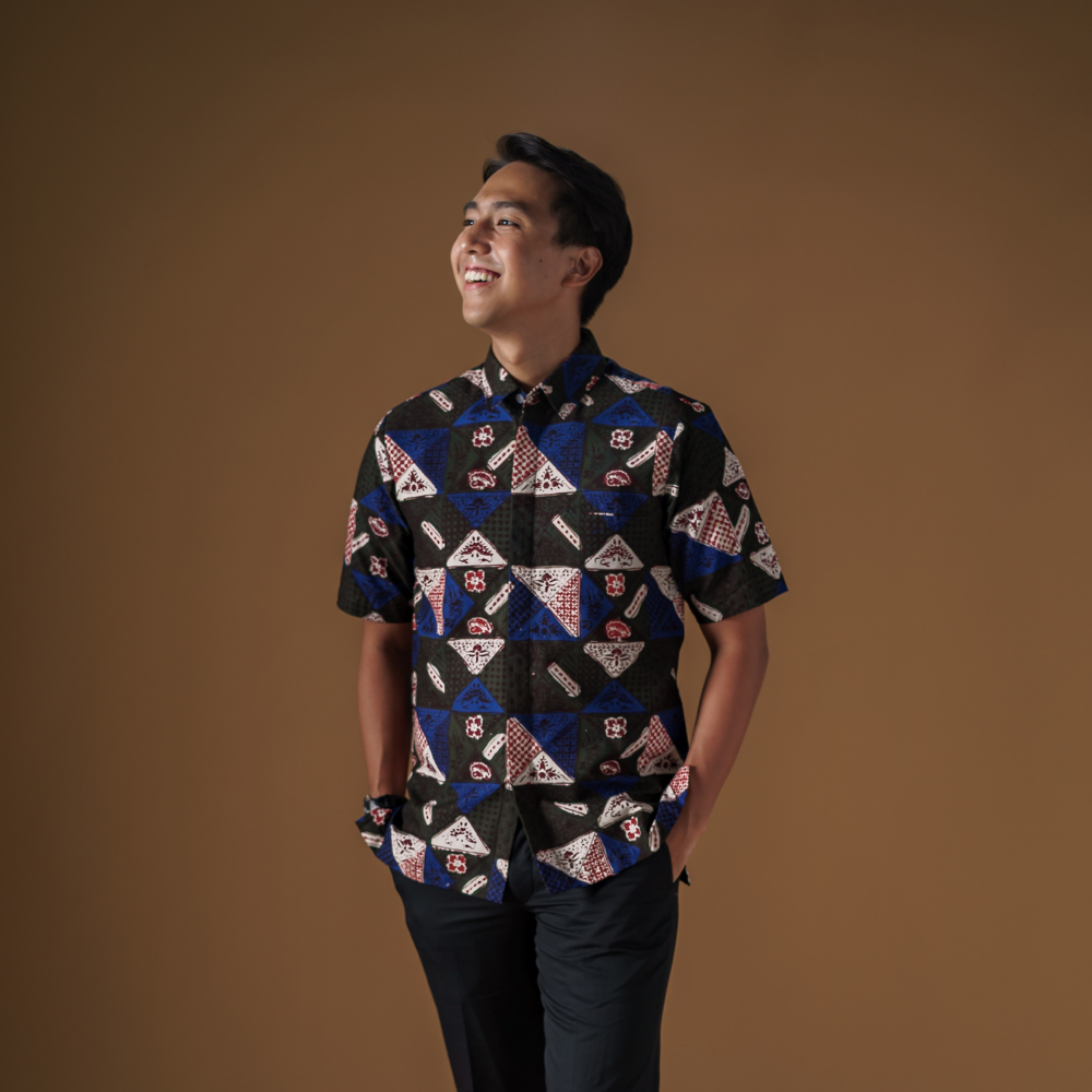 Artist - Mandalas Premium Men's Short Sleeve Batik Shirt