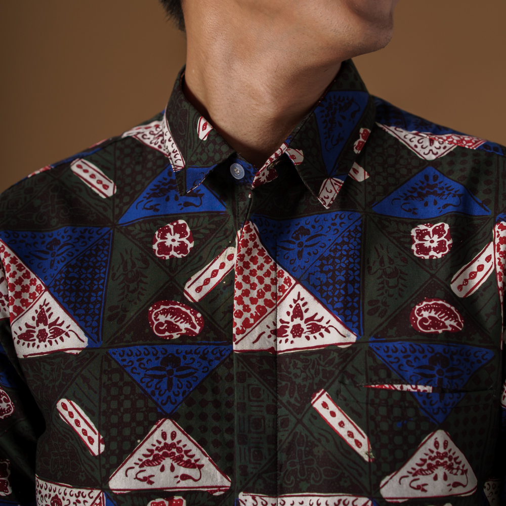 Artist - Mandalas Premium Men's Short Sleeve Batik Shirt