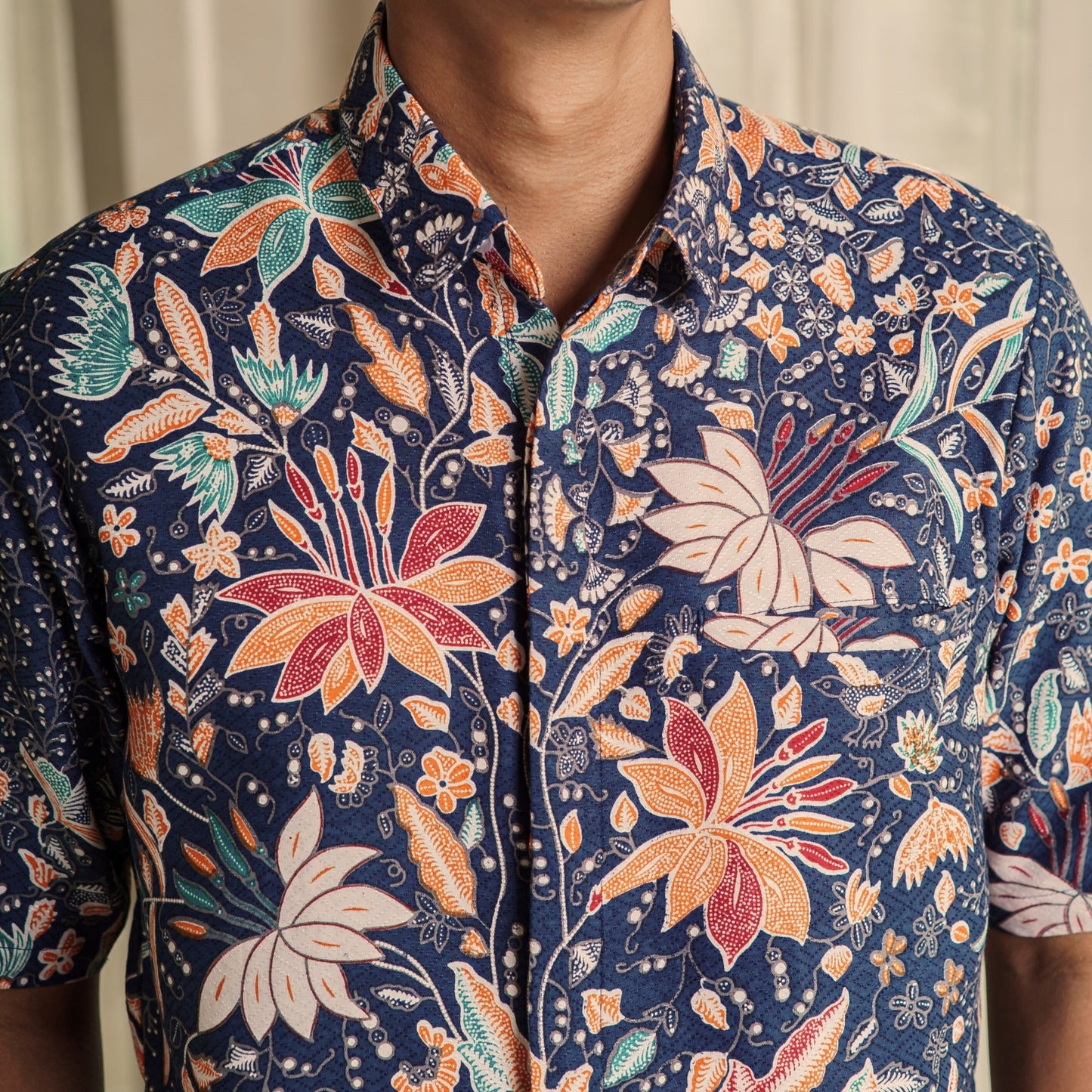 Simba - Mandalas Premium Men's Short Sleeve Batik Shirt