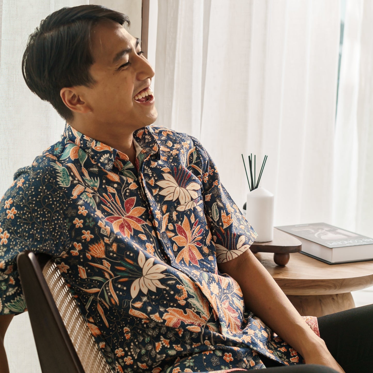 Simba - Mandalas Premium Men's Short Sleeve Batik Shirt