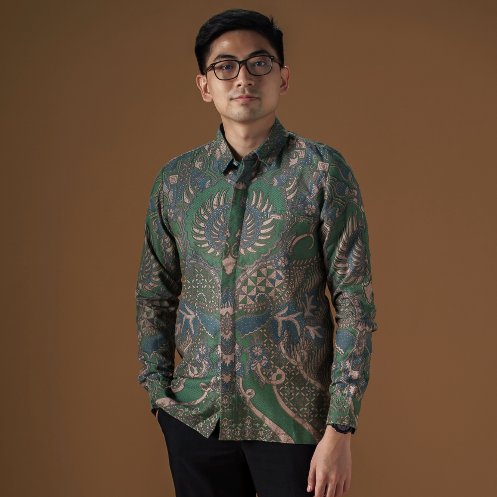 Valdiwa - Mandalas Premium Men's Long Sleeve Batik Shirt