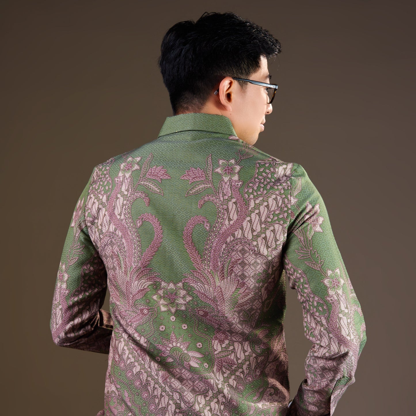 Verdanta - Mandalas Premium Men's Long Sleeve Batik Shirt