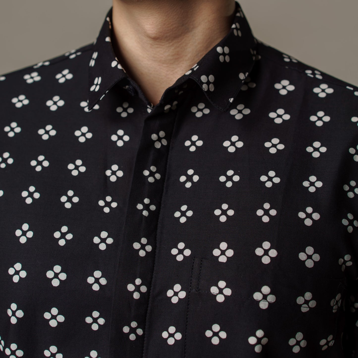 Wahitam - Mandalas Premium Men's Short Sleeve Batik Shirt
