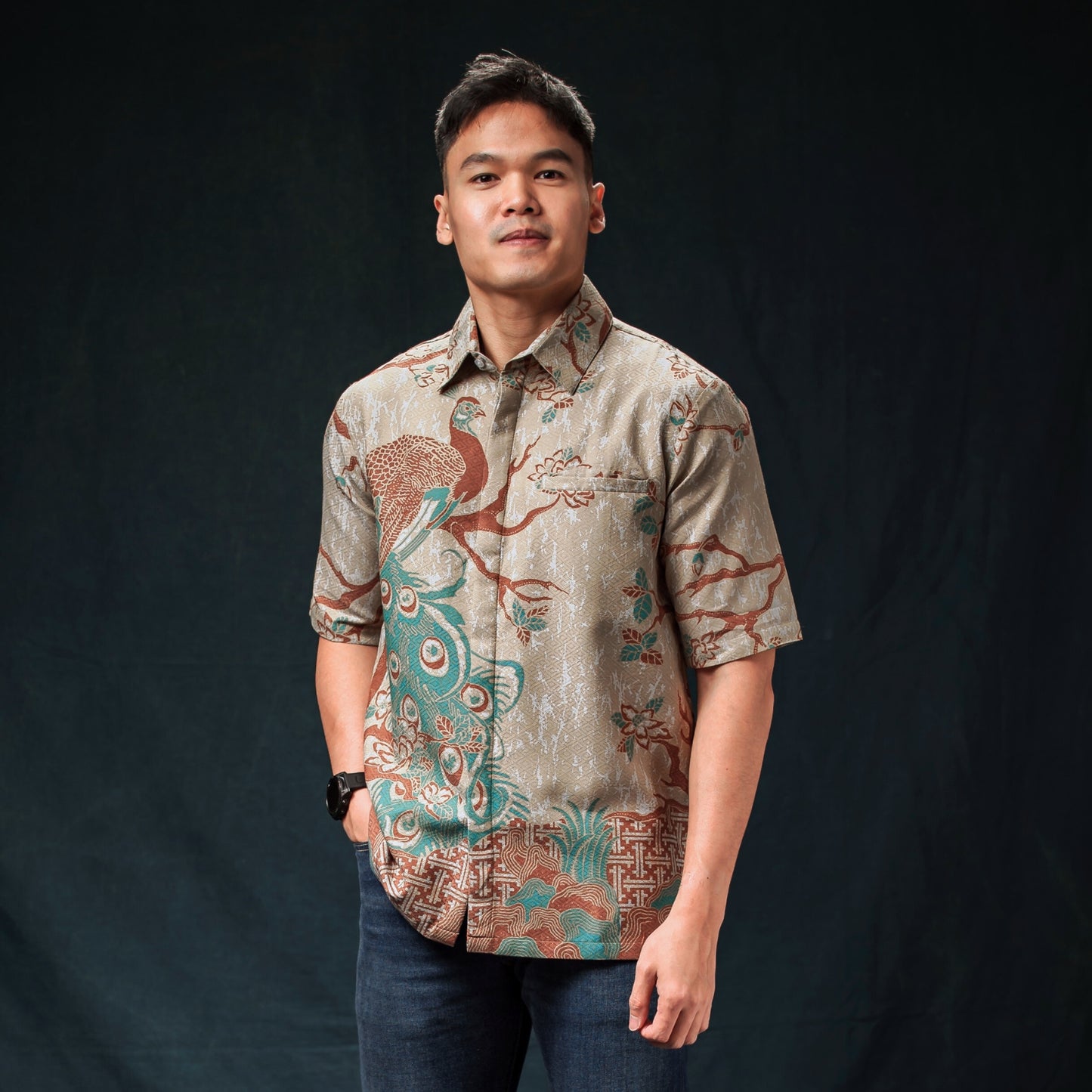 Zurtit - Mandalas Premium Men's Short Sleeve Batik Shirt