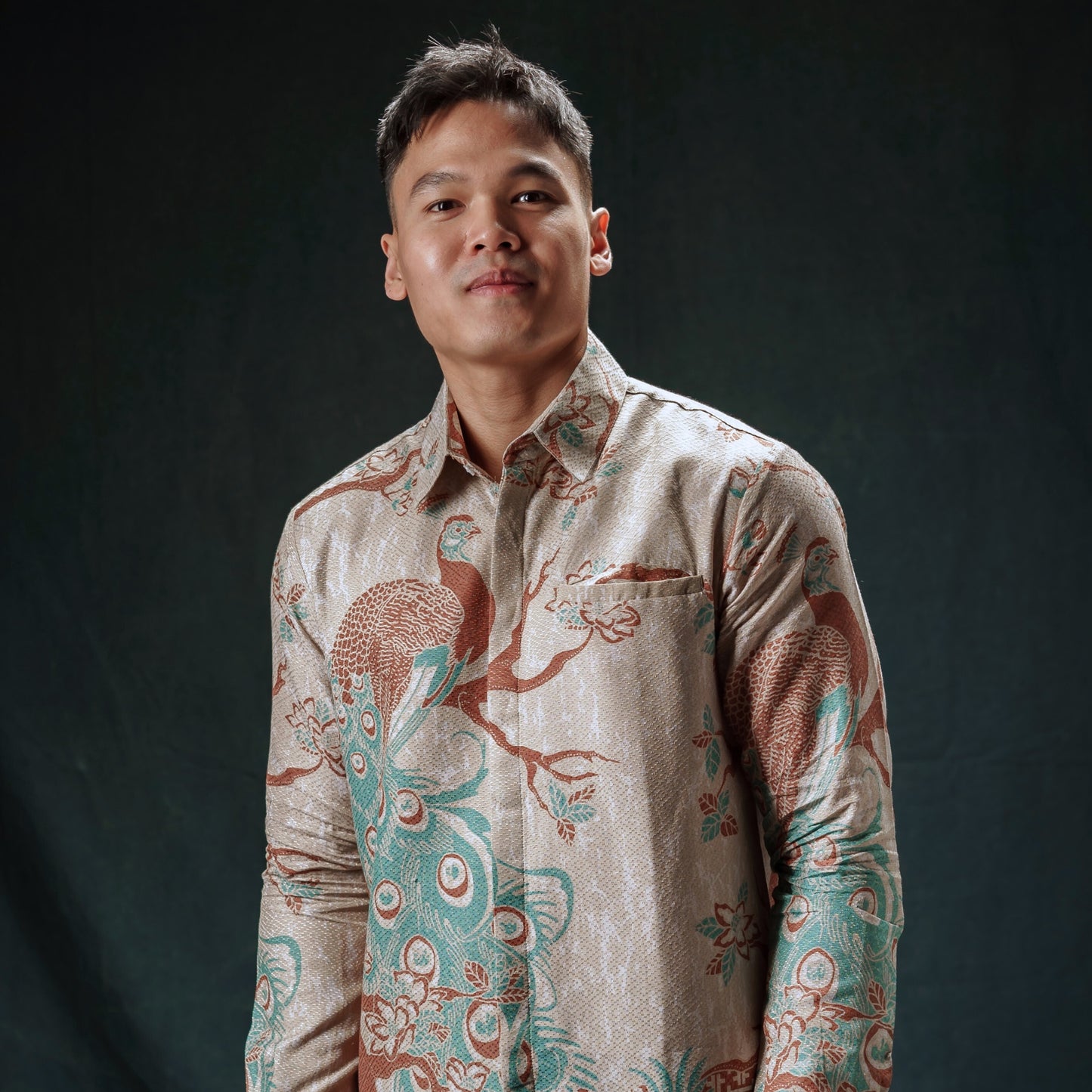 Zurtit - Mandalas Premium Men's Long Sleeve Batik Shirt