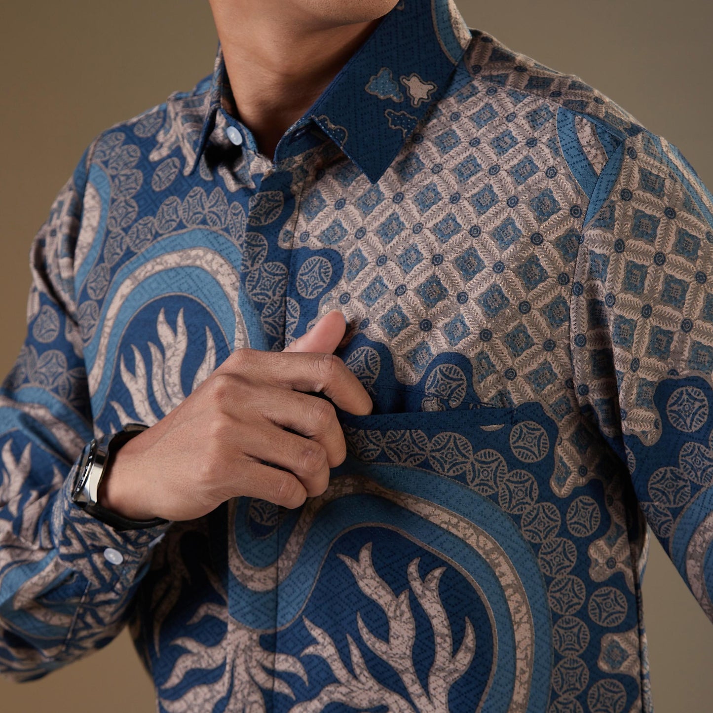 Sonako - Mandalas Kemeja Batik Pria Premium Lengan Panjang