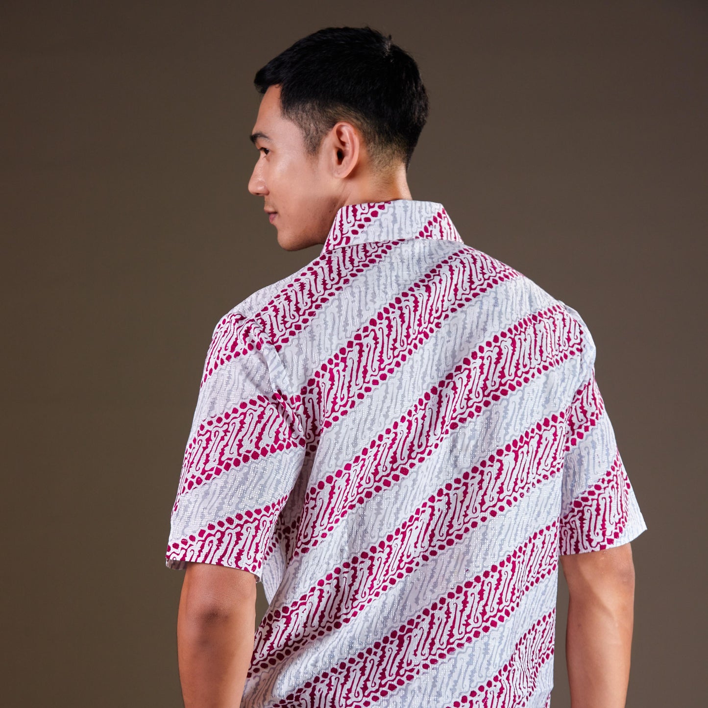 Anjara - Mandalas Premium Men's Short Sleeve Batik Shirt