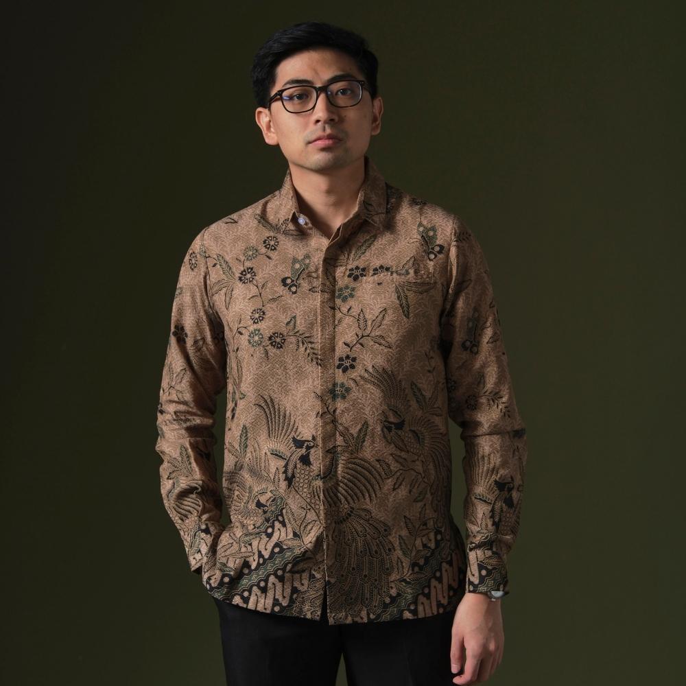 Casuarus - Mandalas Premium Men's Long Sleeve Batik Shirt