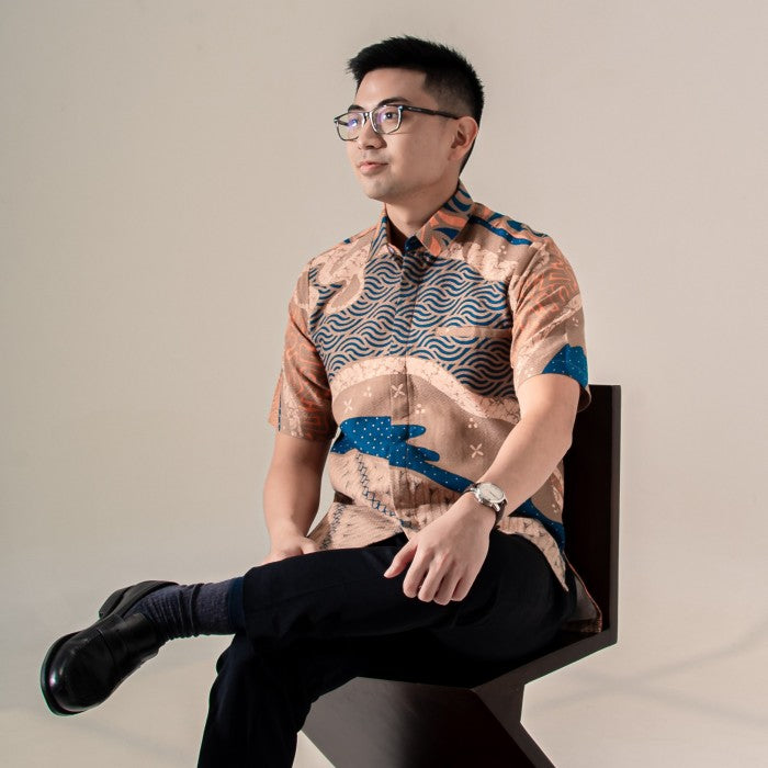 Cidaton - Mandalas Kemeja Batik Pria Premium Lengan Pendek