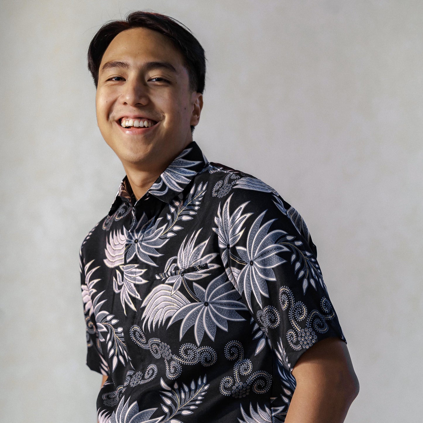 Senja - Mandalas Premium Men's Short Sleeve Batik Shirt