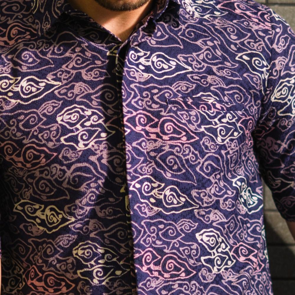Mendangu - Mandalas Kemeja Batik Pria Premium Lengan Pendek