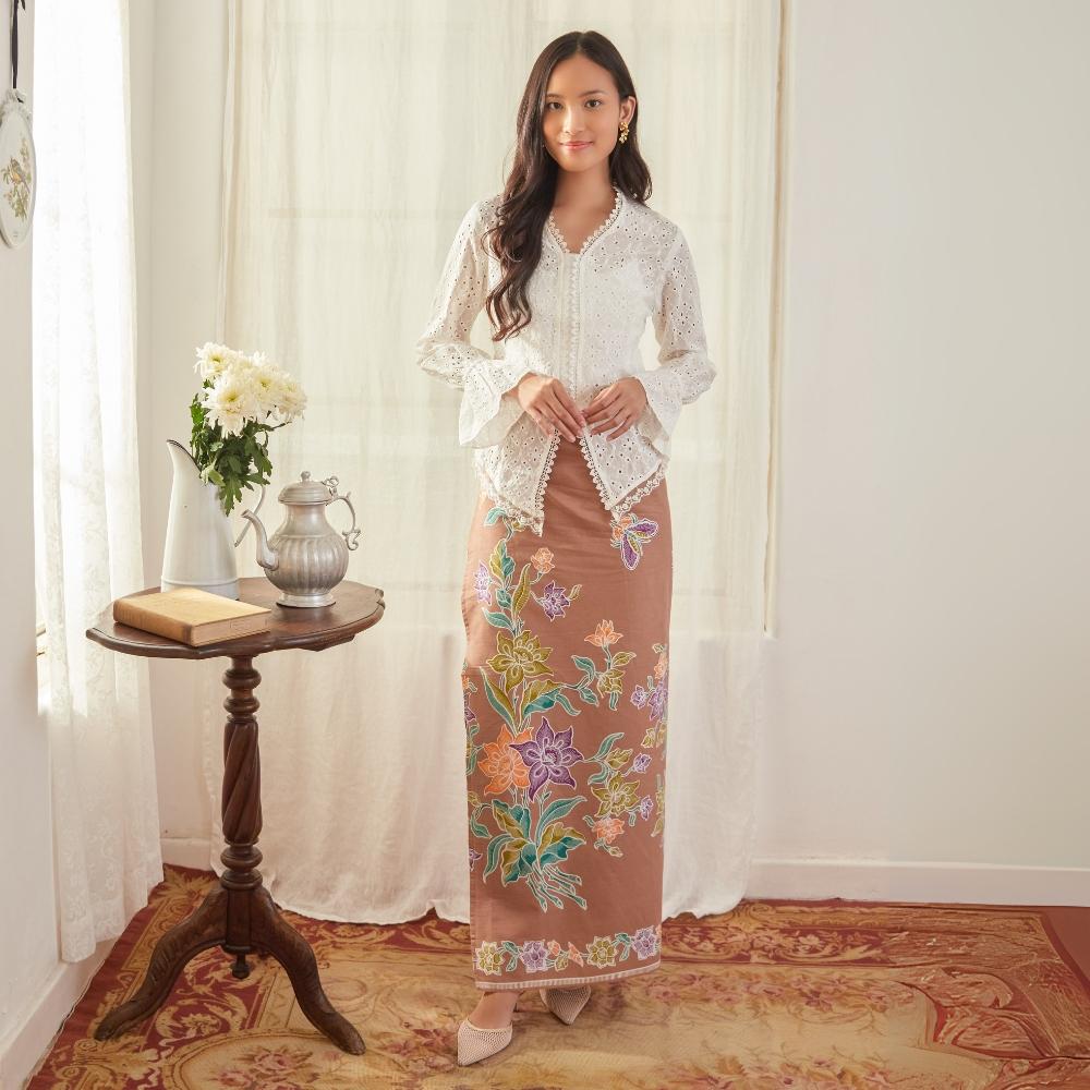 Kalyana Brown - Mandalas Rok Lilit Batik Premium Wanita
