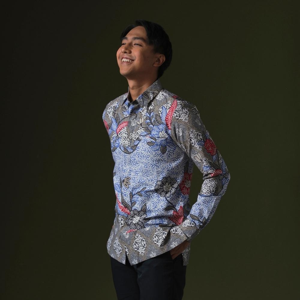 Bladia - Mandalas Premium Men's Long Sleeve Batik Shirt