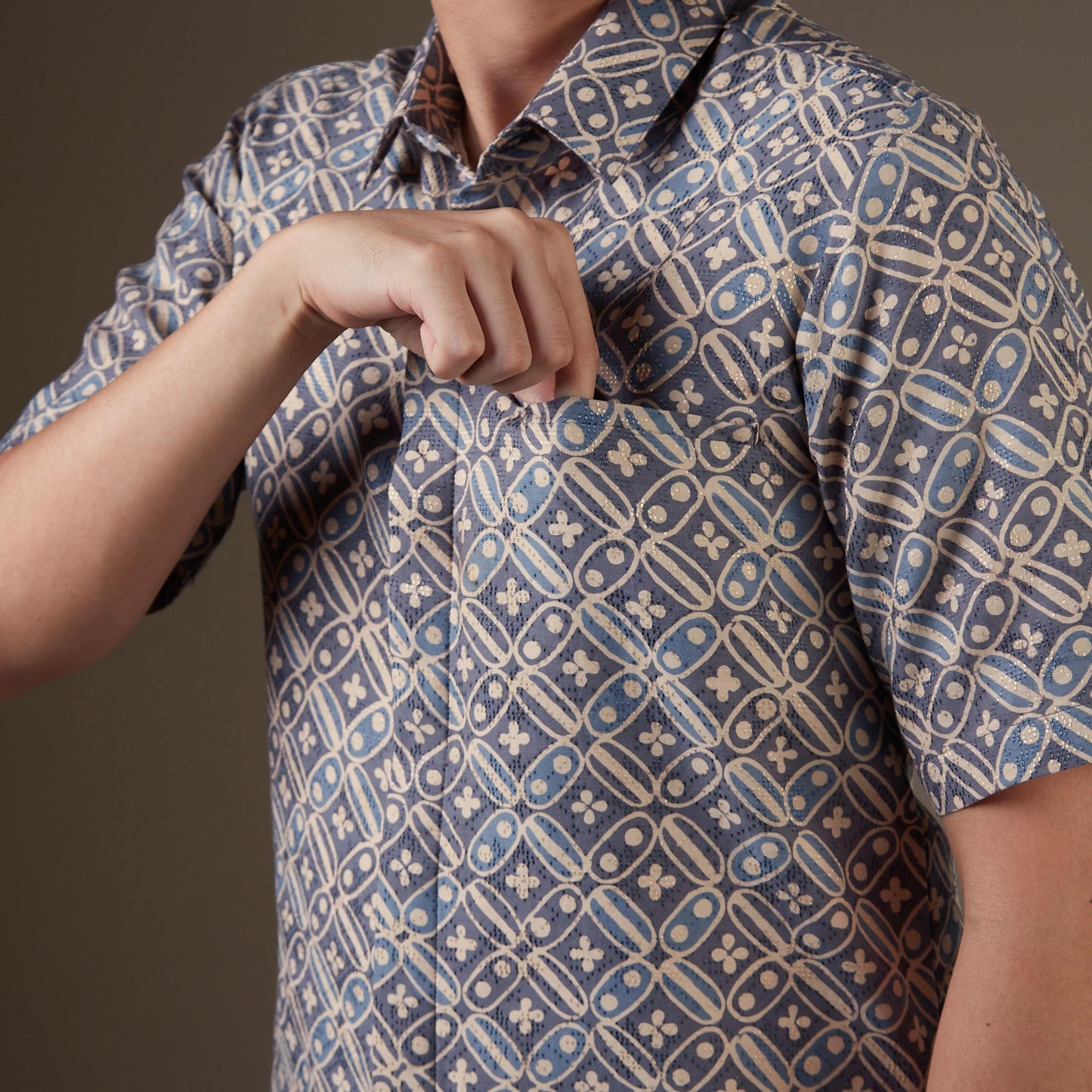 Kabunga - Mandalas Kemeja Batik Pria Premium Lengan Pendek