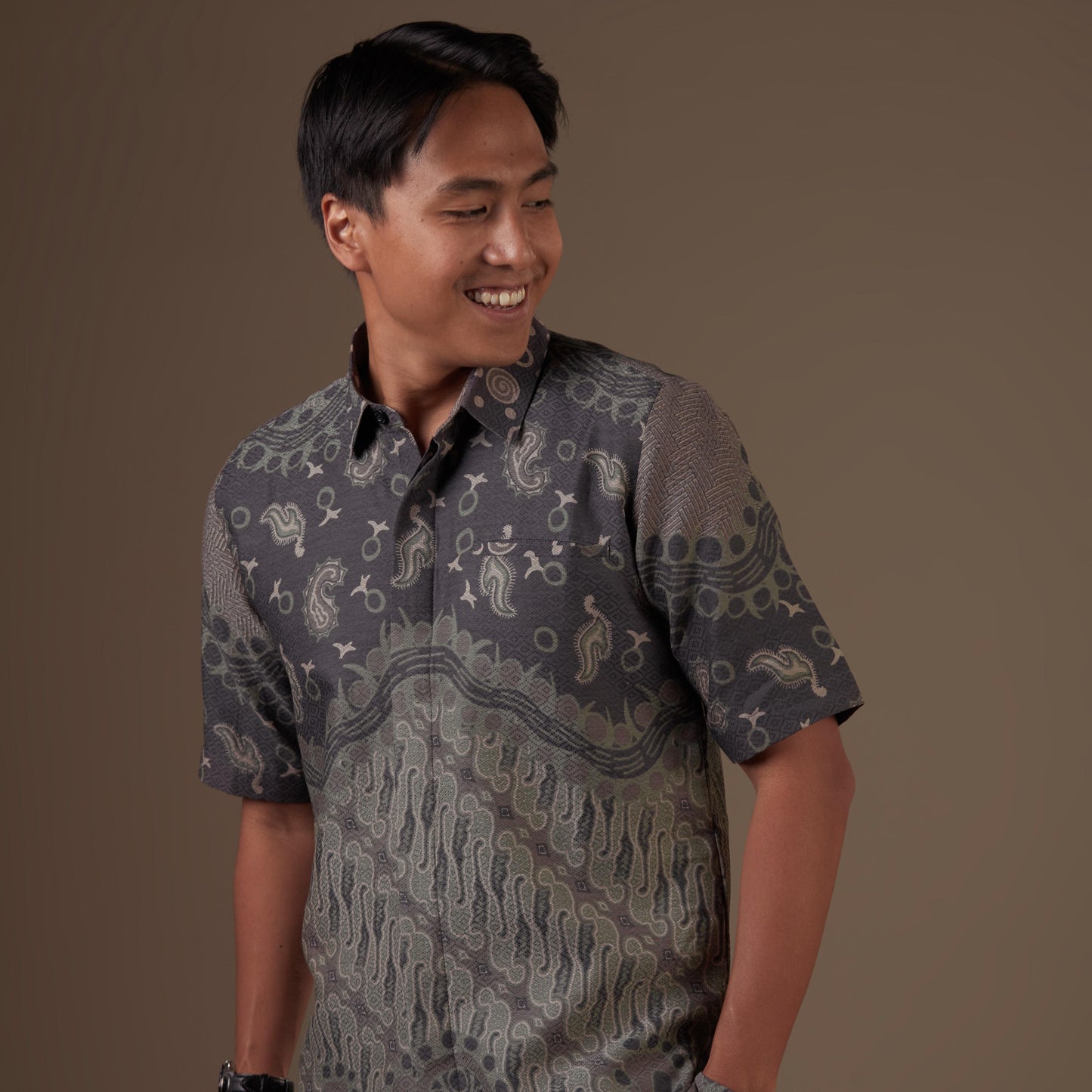Ramabu - Mandalas Kemeja Batik Pria Premium Lengan Pendek