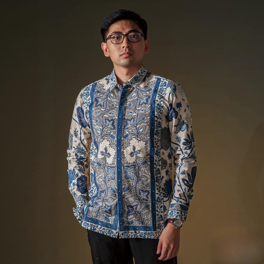 Padilla - Mandalas Premium Men's Long Sleeve Batik Shirt