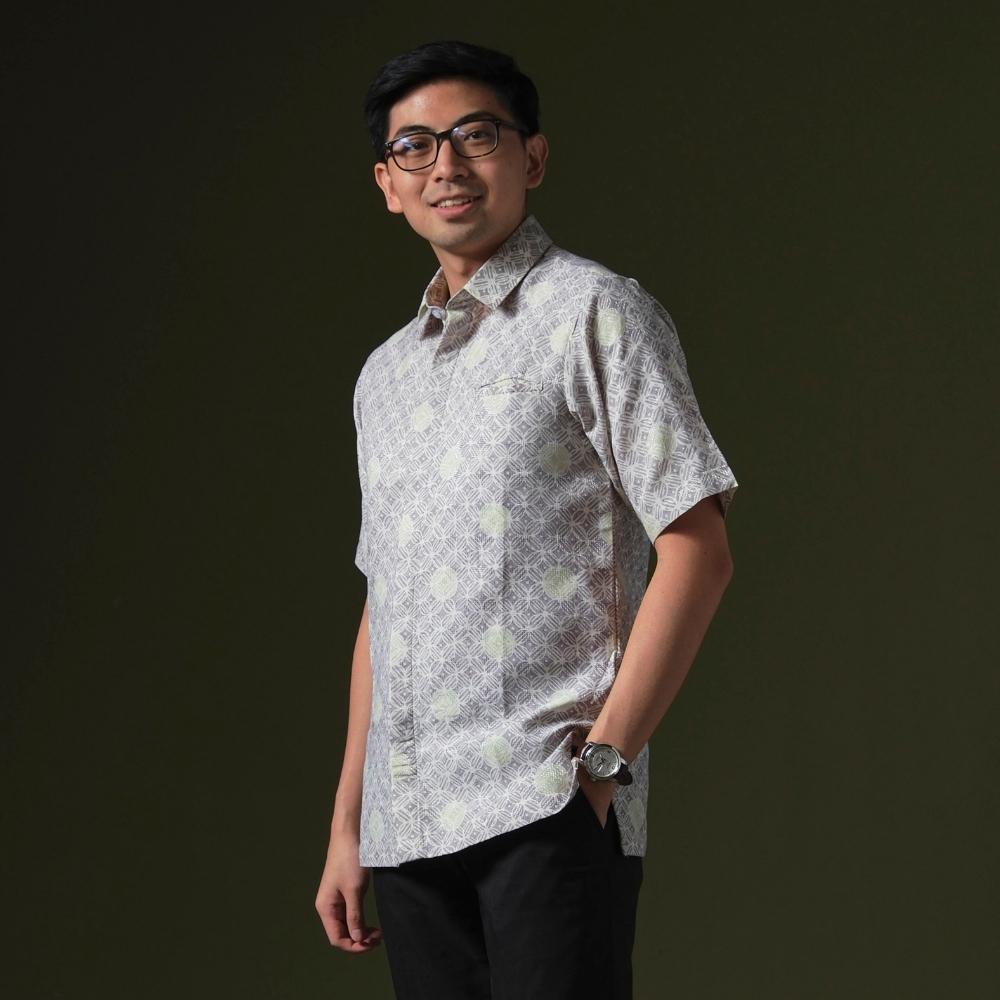 Kabalon - Mandalas Premium Men's Short Sleeve Batik Shirt