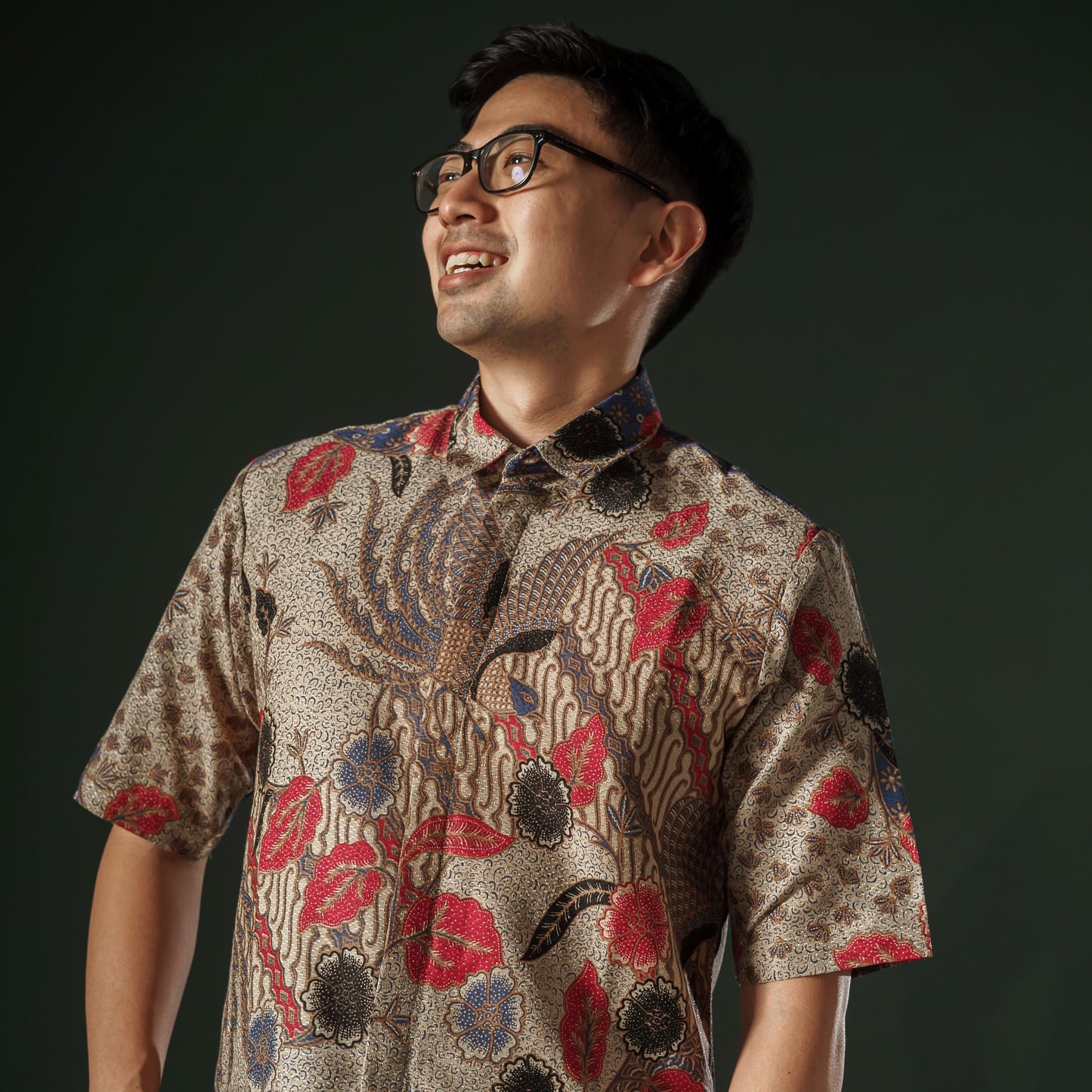 Puspagal - Mandalas Premium Men's Short Sleeve Batik Shirt